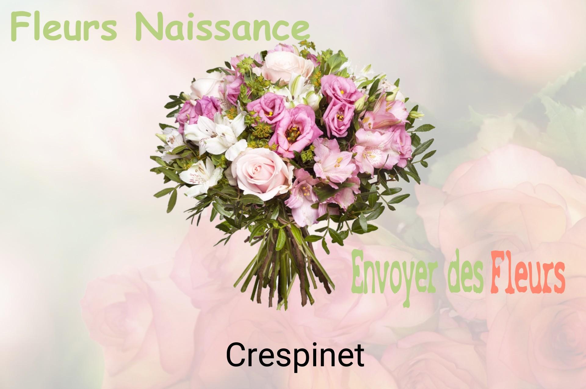 Bouquet de fleurs de naissance livré à Crespinet